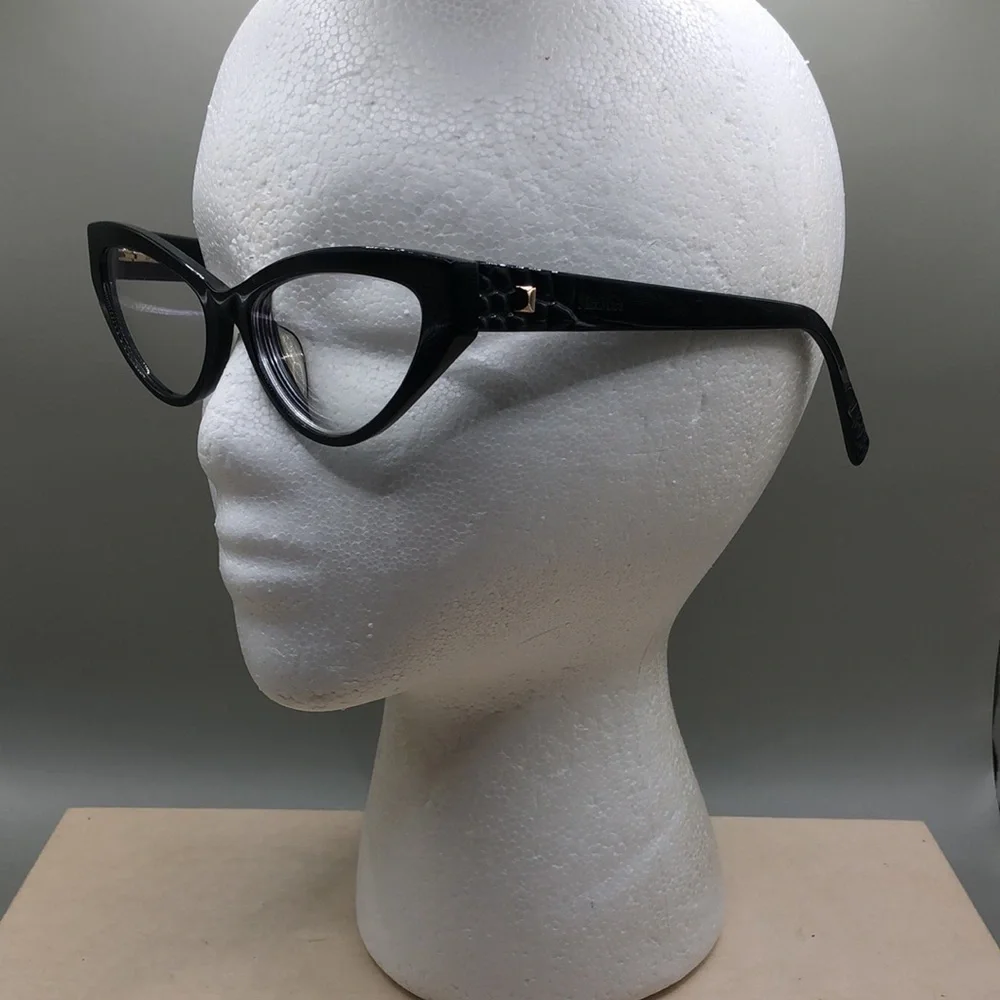 Max Mara MM 1390 G Glasses FRAMES ONLY Cat Eye 55 17 145 Black Full Rim